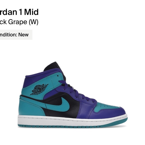 Jordan 1 Mid - Black Grape - Picture 4 of 4